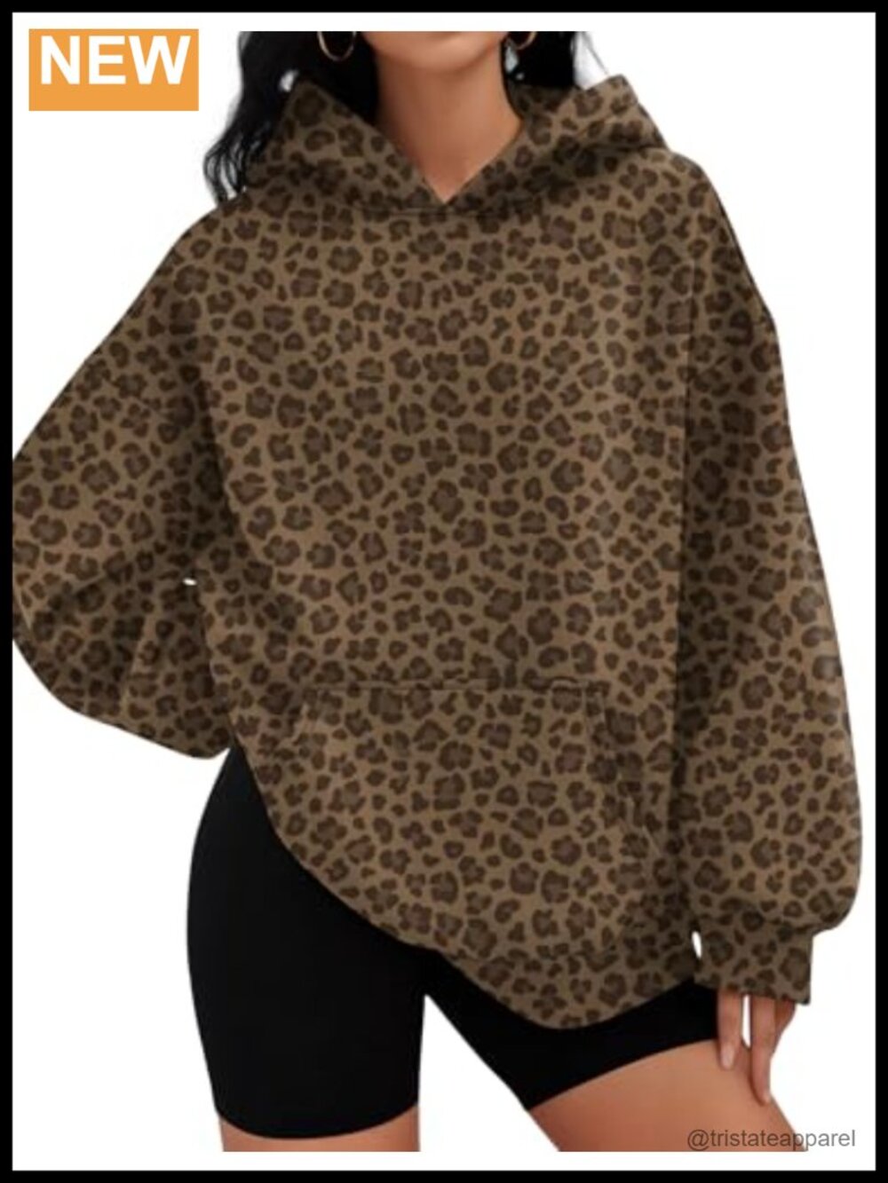 LOMON Oversized Fleece Hoodie Women Pullover Sweatshirt Cotton Polyester